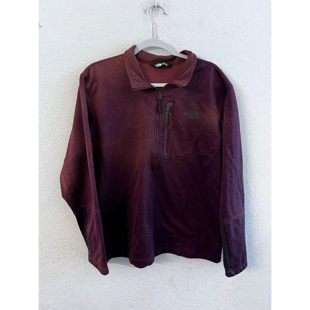 The North Face maroon half dome pullover sweater mens size XL